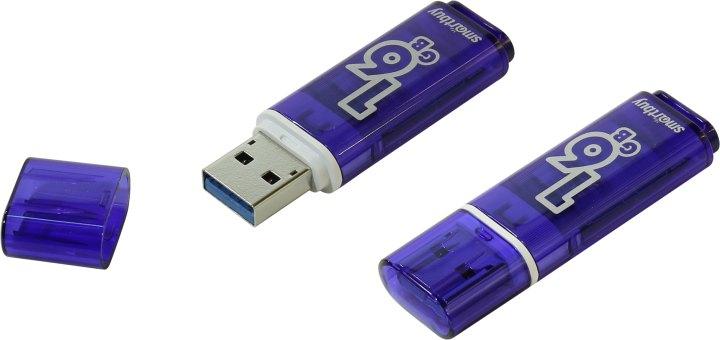 Накопитель SmartBuy Glossy SB16GBGS-DB USB3.0 Flash Drive 16Gb (RTL) - фото 1 - id-p204487501