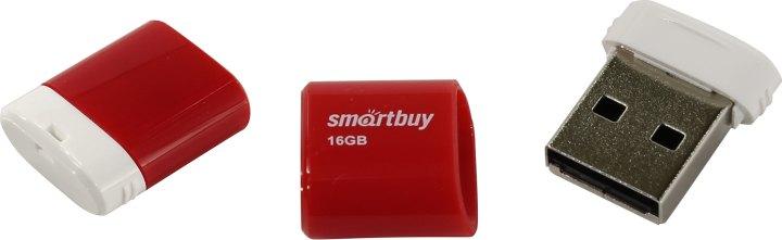 Накопитель SmartBuy Lara SB16GBLARA-R USB2.0 Flash Drive 16Gb (RTL) - фото 1 - id-p204487503