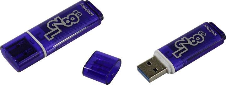 Накопитель SmartBuy Glossy SB128GBGS-DB USB3.0 Flash Drive 128Gb (RTL) - фото 1 - id-p204487587