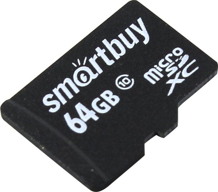 Карта памяти SmartBuy SB64GBSDCL10-00LE microSDXC 64Gb Class10 - фото 1 - id-p204487708