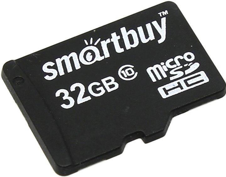 Карта памяти SmartBuy SB32GBSDCL10-00 microSDHC 32Gb Class10 - фото 1 - id-p204487714