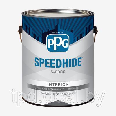 Краска PPG Speedhide для стен и потолков 6-411/01 (3,78 л), EGGSHELL (яичная скорлупа)