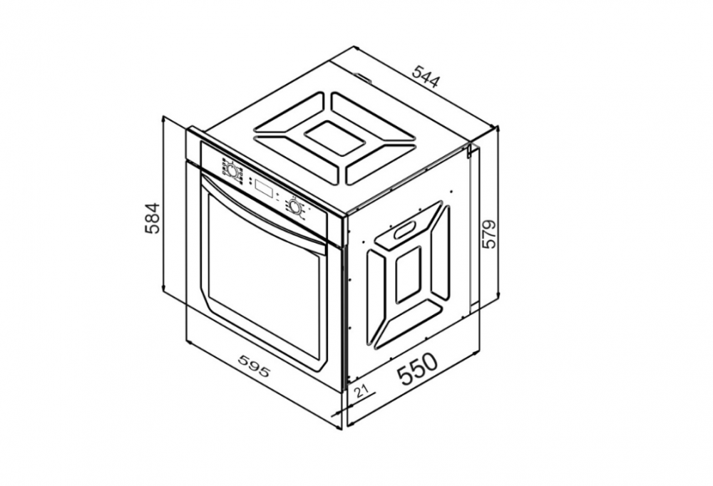 Духовой шкаф электрический SCHTOFF Decor 1000 TCL - фото 4 - id-p204489566