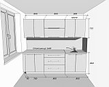 Прямая модульная кухня на 2,4м, фото 2