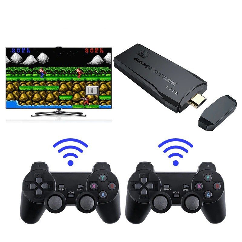 Беспроводная игровая приставка (консоль) Wireless Controller (2,4G 4K HD ТВ, 2 джойстика) 4500 встроенных игр - фото 5 - id-p204491322