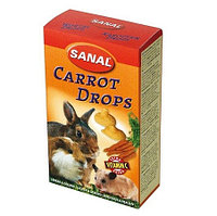 Лакомство-витамины SANAL Дропсы для грызунов морковь 45гр
