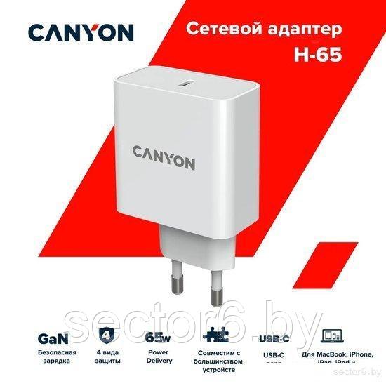 Сетевое зарядное Canyon CND-CHA65W01 - фото 1 - id-p204494424