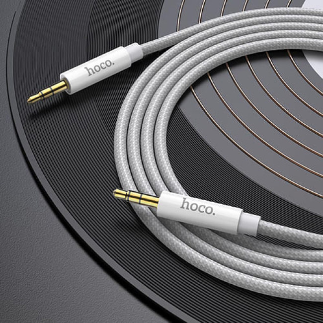 Аудио-кабель AUX Hoco UPA19, длина 2 метра (Белый) - фото 5 - id-p204500568