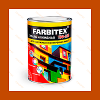 Краска FARBITEX КОРИЧНЕВАЯ 0.8 кг ПФ-115 и МА-15 Масляная Эмаль