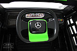 Детский электромобиль RiverToys Mercedes-Benz Axor с прицепом H777HH (зеленый) Лицензия с пультом, фото 5