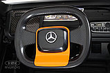 Детский электромобиль RiverToys Mercedes-Benz Axor с прицепом H777HH (оранжевый) Лицензия с пультом, фото 4