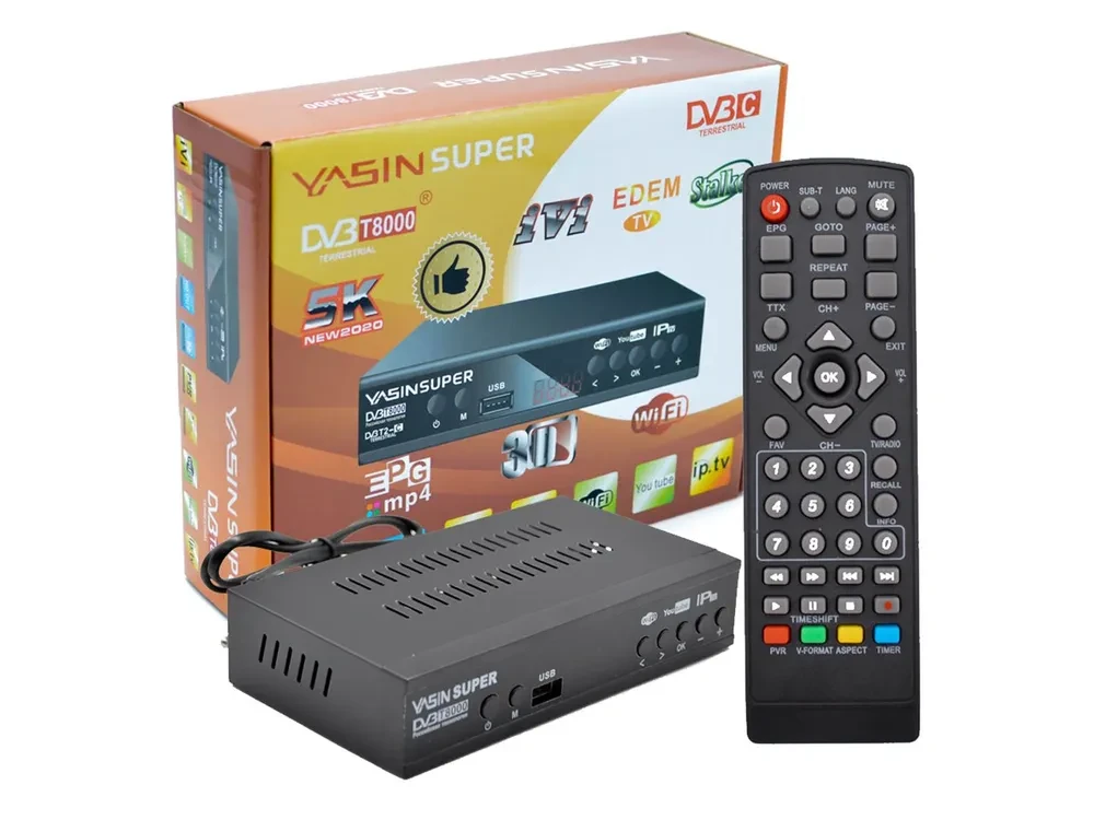 Приставка для цифрового телевидения HD YASIN super T8000 - фото 1 - id-p204509548