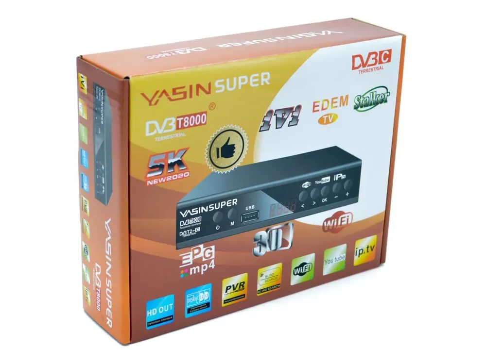 Приставка для цифрового телевидения HD YASIN super T8000 - фото 6 - id-p204509548