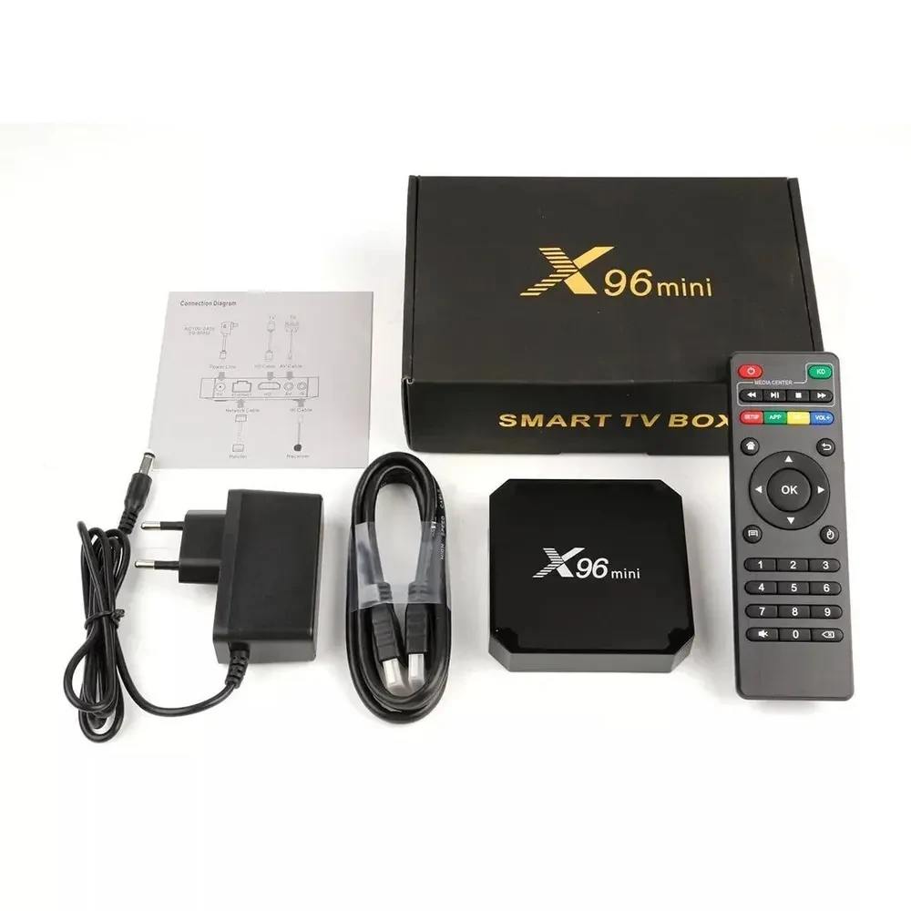 Смарт ТВ приставка X96 mini TV BOX Smart TV 2/16 Gb Android TV - фото 1 - id-p204509564