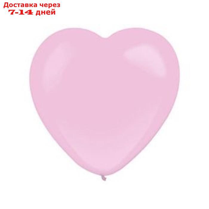 Шар латексный 12", сердце, стандарт, набор 50 шт., цвета МИКС - фото 3 - id-p204474383