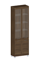 Шкаф с витриной Лером Мелисса ШК-2836-АТ (акация молдау)