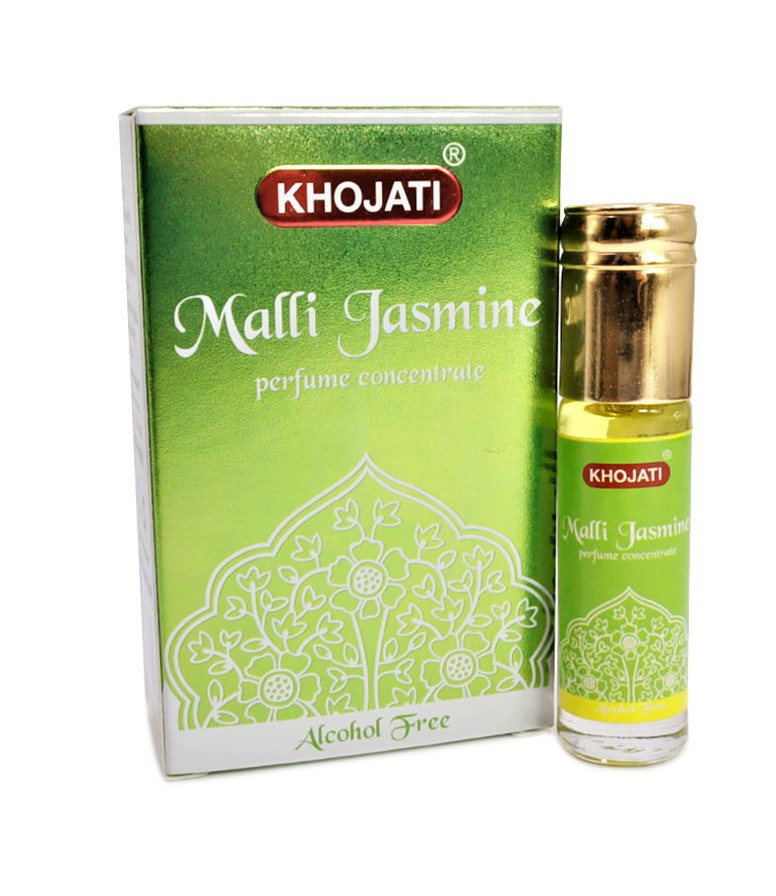 Индийские масляные духи Малли Жасмин Khojati Malli Jasmine, 6мл - цветущий жасмин