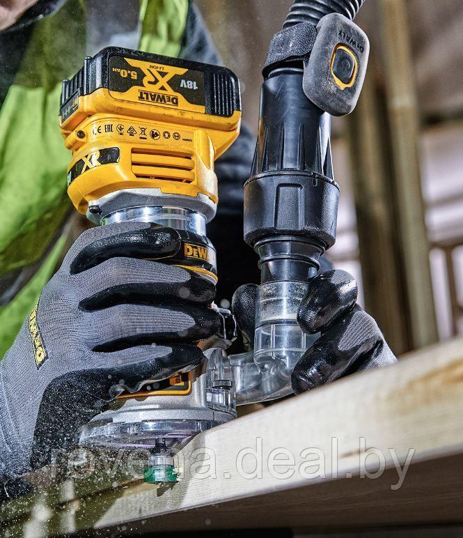 Фрезер DeWalt DCW604NT 930 Вт аккумуляторный беспроводной бесщеточный - фото 6 - id-p204519419