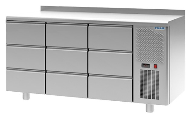 Стол холодильный POLAIR TM3-333-G с бортом - фото 1 - id-p204522117
