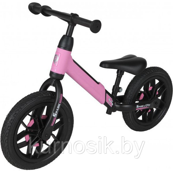 Беговел со светящимися колесами для детей Qplay Spark Balance Bike, розовый - фото 1 - id-p204522913