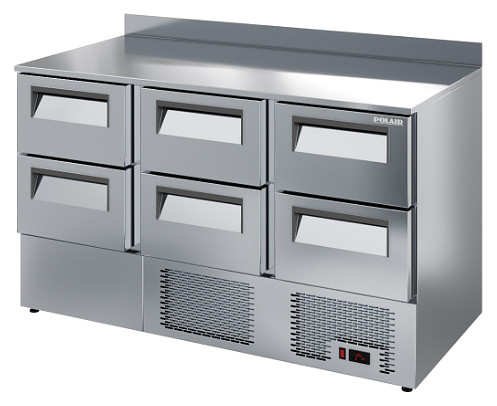 Стол холодильный POLAIR TMi3GN-222-GC с бортом - фото 1 - id-p204522999
