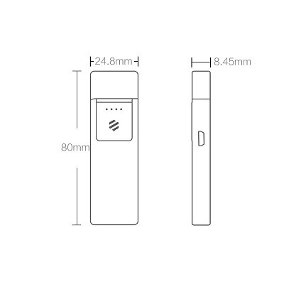 Зажигалка ветрозащитная беспламенная Beebest Ultra-thin Charging Lighter (L101) - фото 10 - id-p204523022