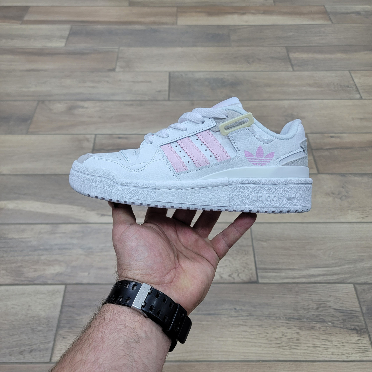 Кроссовки Adidas Forum Exhibit Low White Pink