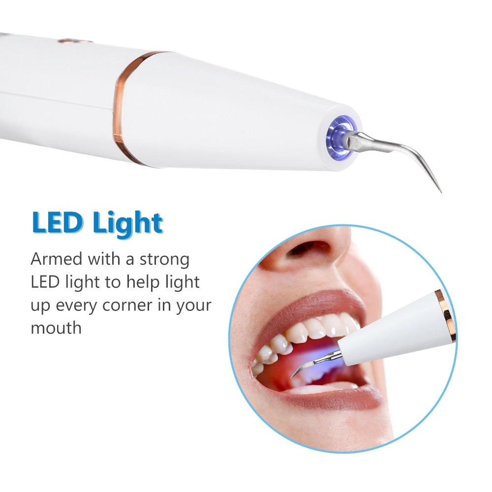 Ультразвуковой портативный скалер Electric Teeth Cleaner with LED Screen для отбеливания зубов и удаления - фото 9 - id-p204531060