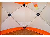 Зимняя палатка Призма Премиум (1-сл) 215*215 (бело-оранжевый) ,01097, фото 6