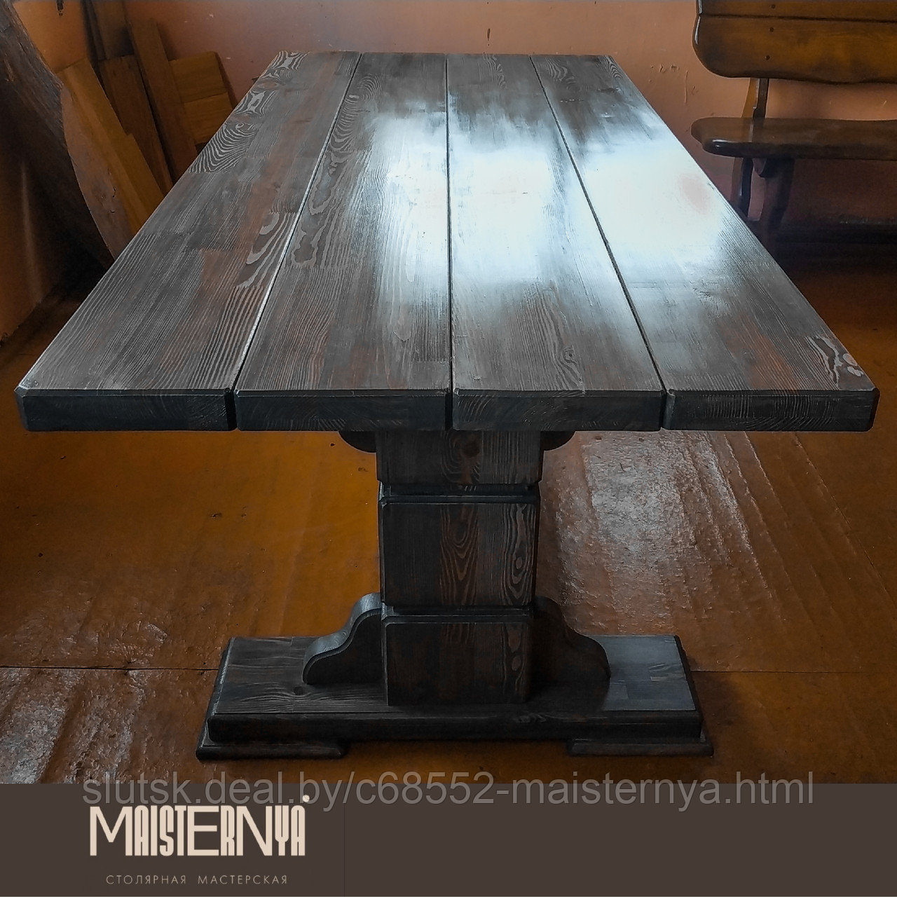 Стол обеденный Фальварк (1.80 м х 0.80 м - сосна) - фото 8 - id-p204540888