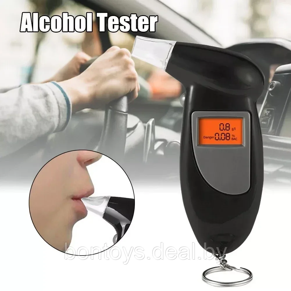 Персональный портативный цифровой алкотестер Digital Breath Alcohol Tester - фото 2 - id-p204541367