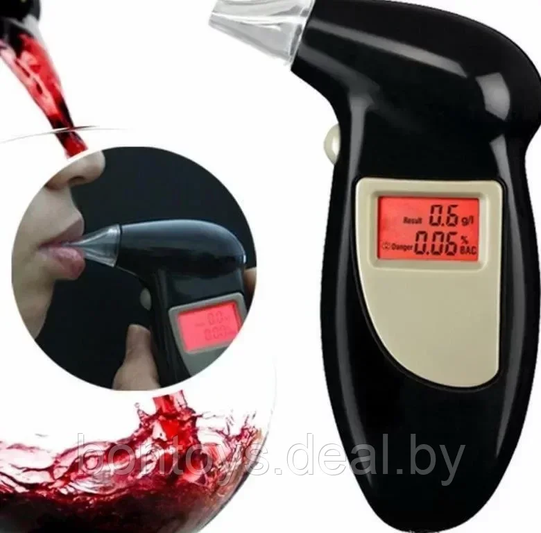 Персональный портативный цифровой алкотестер Digital Breath Alcohol Tester - фото 3 - id-p204541367