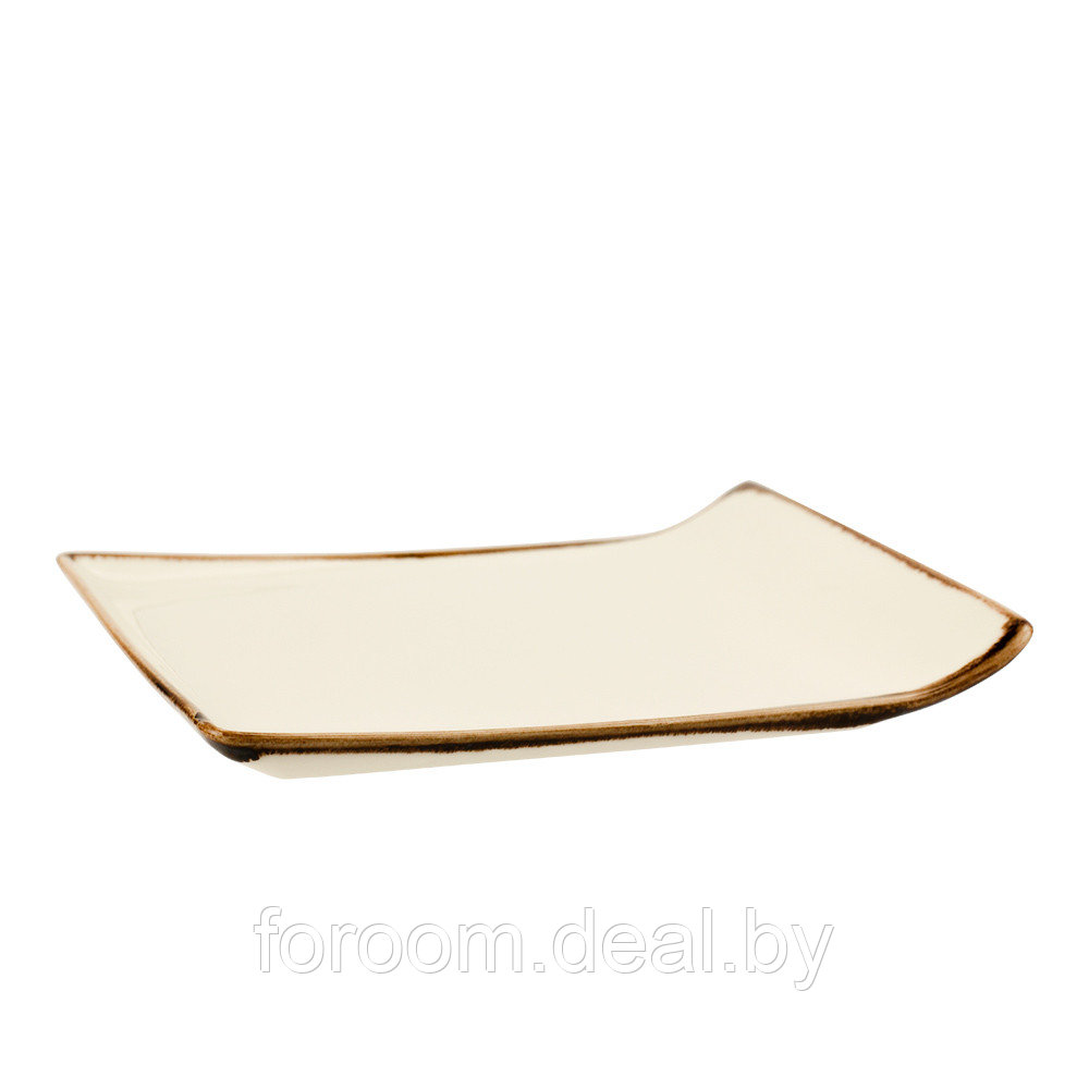Тарелка мелкая 18х18см квадратная Tulu Porselen Chocolate CR18KKY47 - фото 1 - id-p195469982