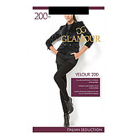 Колготки женские 200den, nero, 2 (S) Glamour Velour 4826