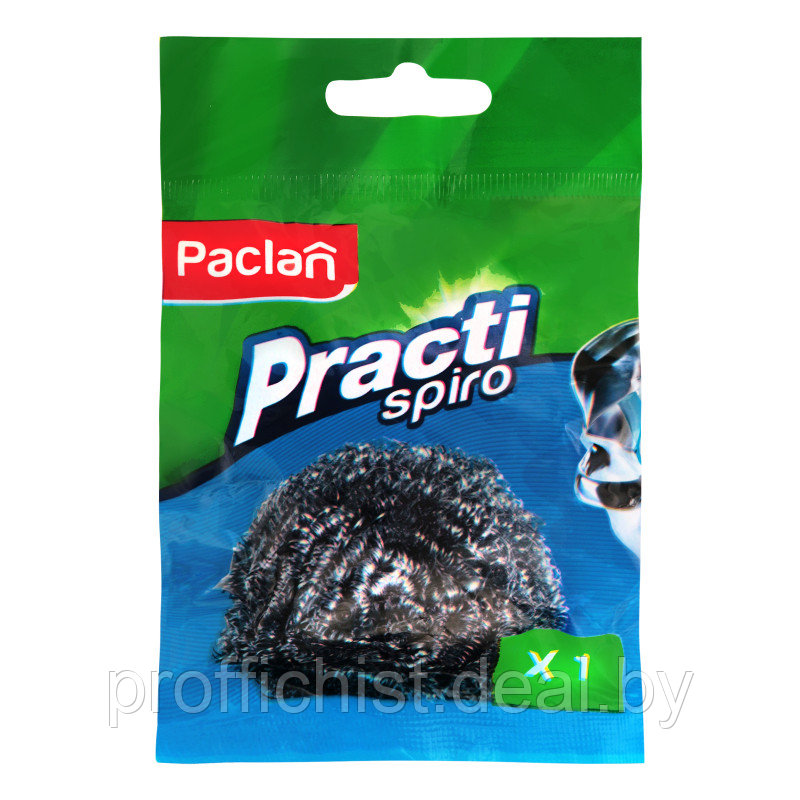 Мочалка металлическая 1шт Practi Spiro Paclan