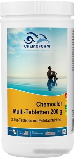 Комплексное средство для бассейна Chemoform Всё-в-одном мульти-таблетки 200 г 1 кг