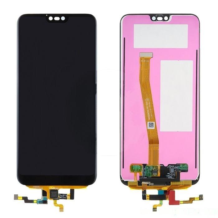 Дисплей (экран в сборе) для телефона Huawei Honor 10 (COL-L29) + сканер отпечатка пальца (черный) (оригинал