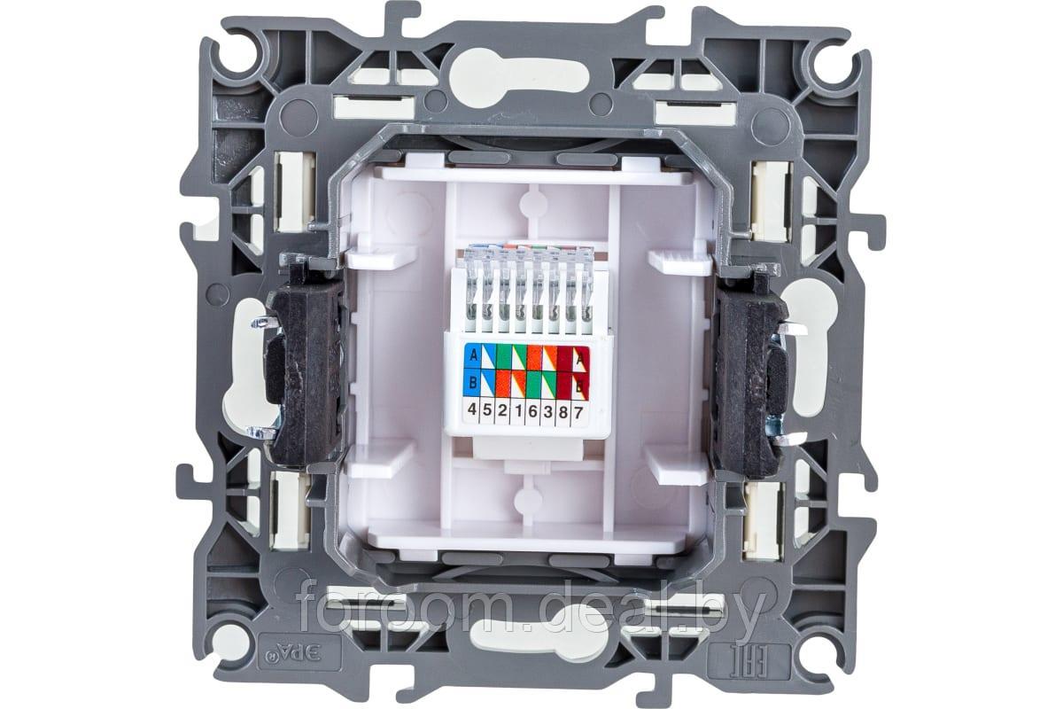 Розетка информационная RJ45, Эра12, 12-3107-02, слоновая кость 10/100 Б0014724 - фото 2 - id-p183074310