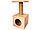 Когтеточка-домик FOUR PETS сизалевая 77 см, бежевая, фото 2
