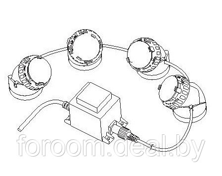 Aquael Светильник светодиодный садовый WATERLIGHT QUADRO - фото 3 - id-p204321331