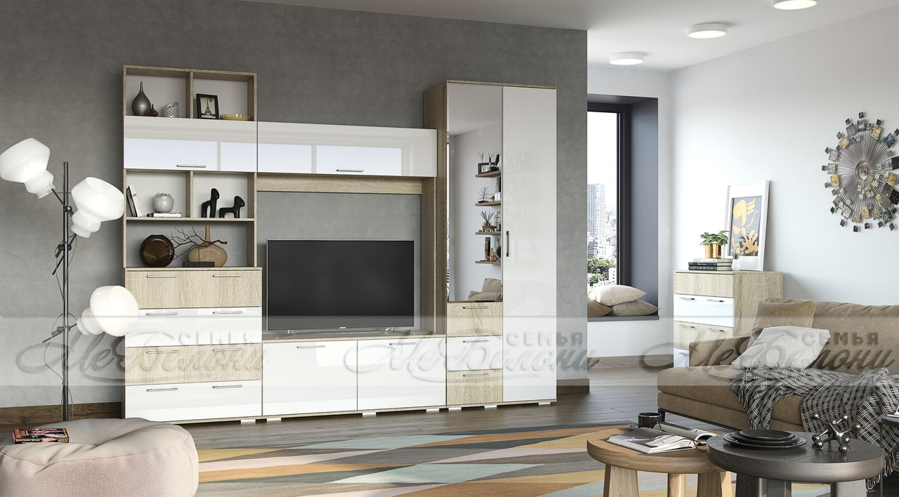 Гостиная модульная Белладжио компоновка