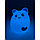 Эра Ночник Эра "Кот" с выключателем NLED-414-2W-BU белый с синим, фото 9