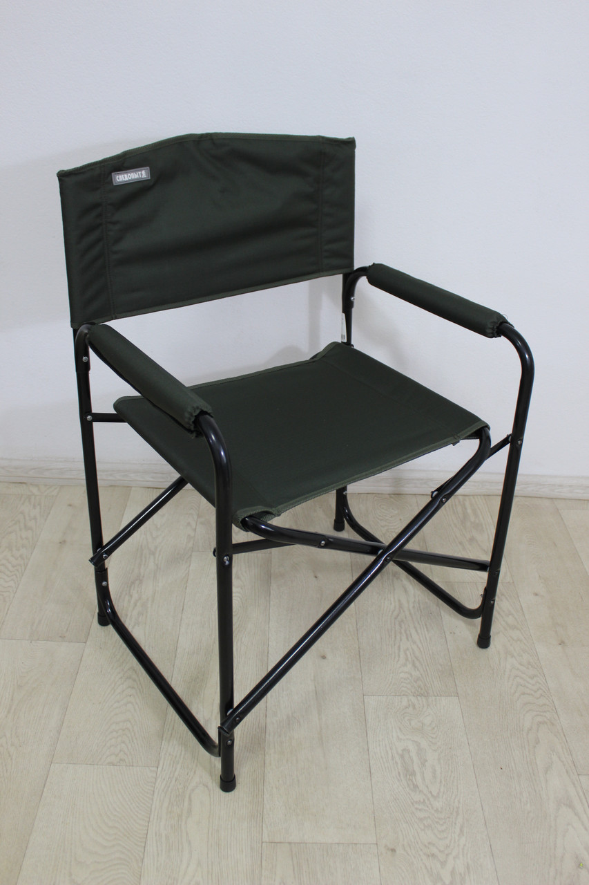 Кресло складное "СЛЕДОПЫТ" 585х450х825 мм, сталь 20 мм, хаки - фото 3 - id-p189024632