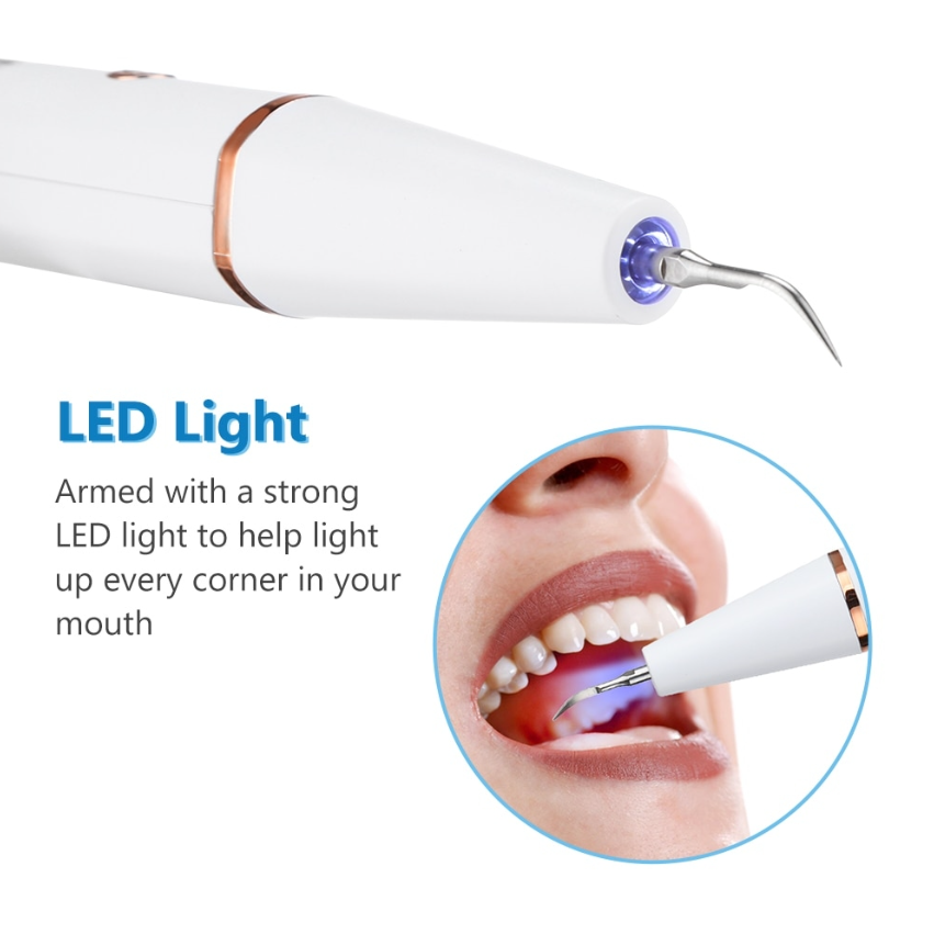 Ультразвуковой портативный скалер Electric Teeth Cleaner with LED Screen для отбеливания зубов - фото 3 - id-p204562634