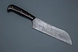 Нож “Шеф-повар № 3” дамаск, черный граб., фото 2