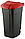 Контейнер для мусора на колёсах с цветной крышкой Segretation Bin 110L,чёрный/красный., фото 9