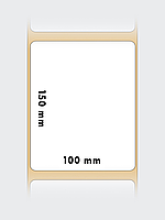 Термотрансферные самоклеящиеся этикетки 100х150 мм, п/гл, цвет белый, втулка 40 мм - 300 этикеток в ролике., фото 3
