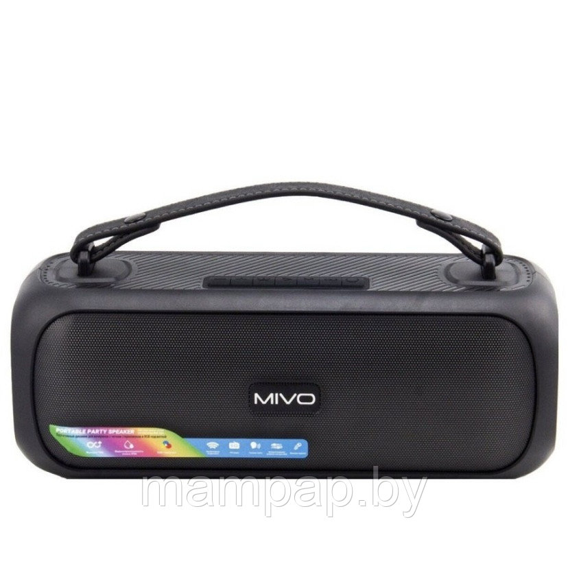 Mivo M13 Портативная беспроводная музыкальная Bluetooth колонка с RGB подсветкой и ручкой - фото 2 - id-p204573649