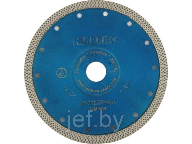 Алмазный круг 180х22,23 мм по керамике сплошной HILBERG HM404 - фото 1 - id-p204574174
