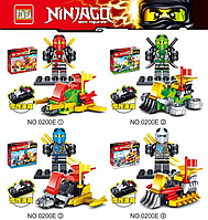 Конструктор Ninjago с фигуркой, транспортом и оружием, 4 вида